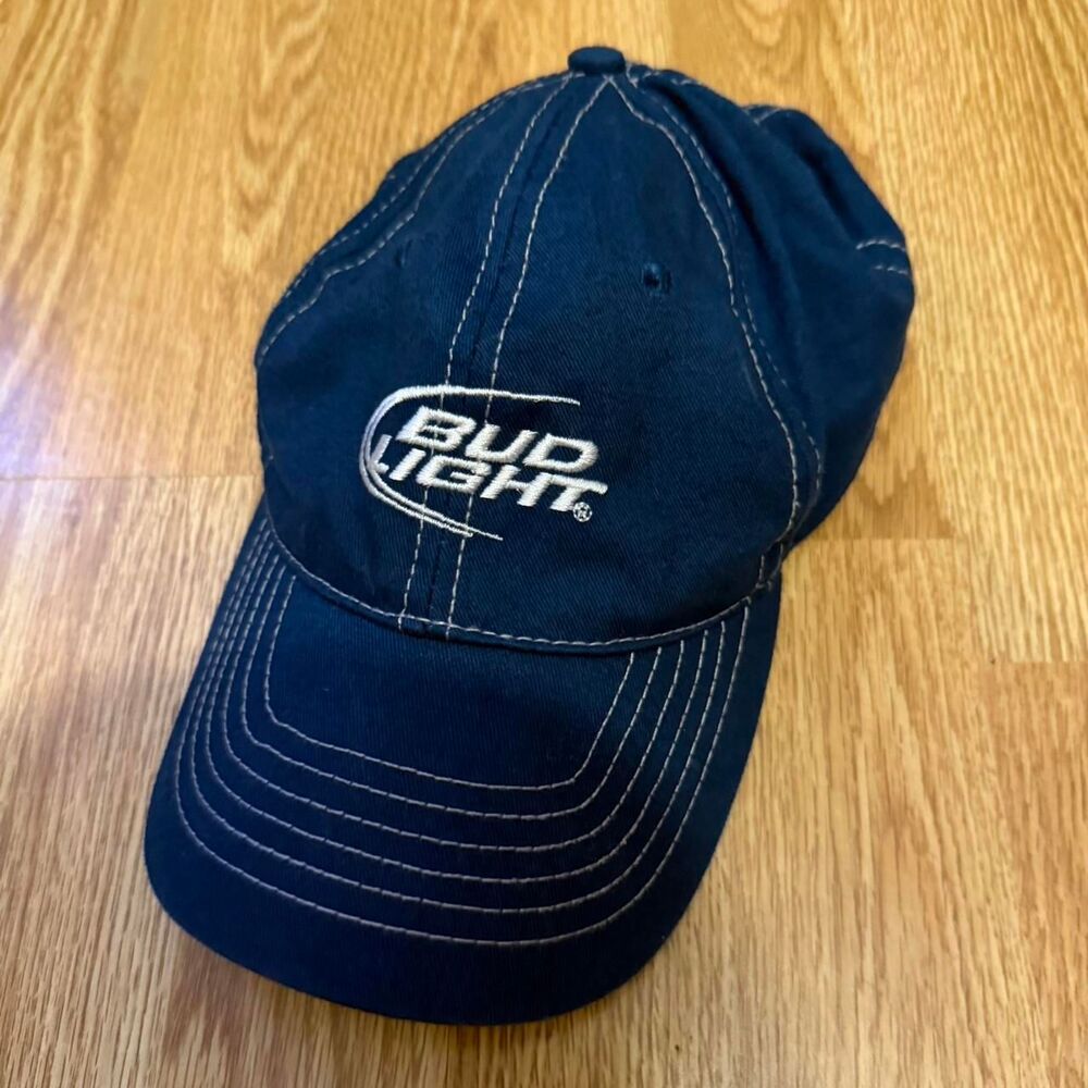 Budweiser Men's Navy and Blue Hat